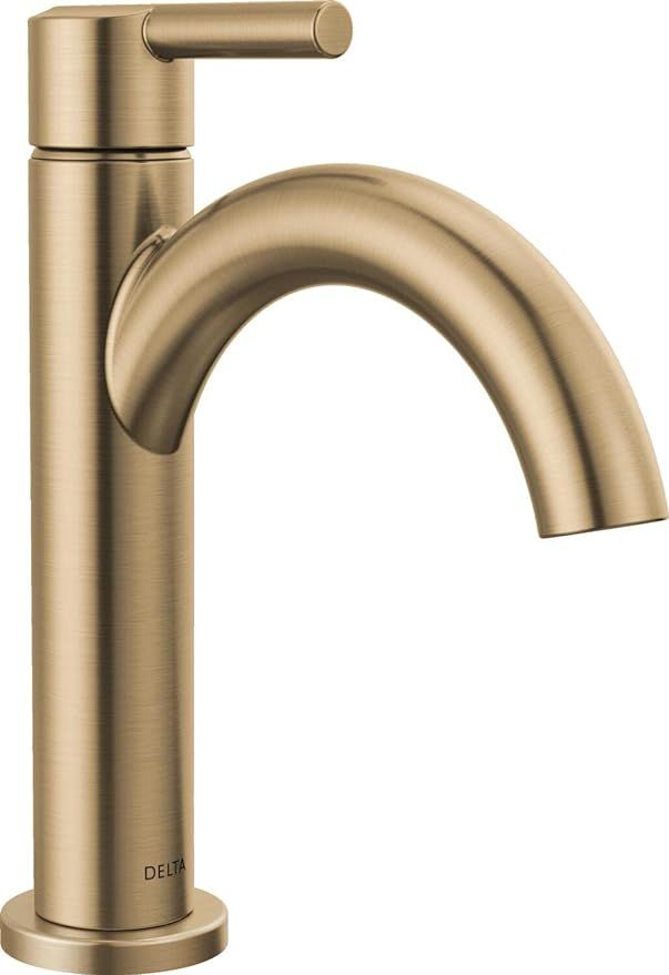 Delta Faucet Nicoli Gold Bathroom Faucet, Single Hole Bathroom Sink Faucet, Single Handle Bathroo... | Amazon (US)