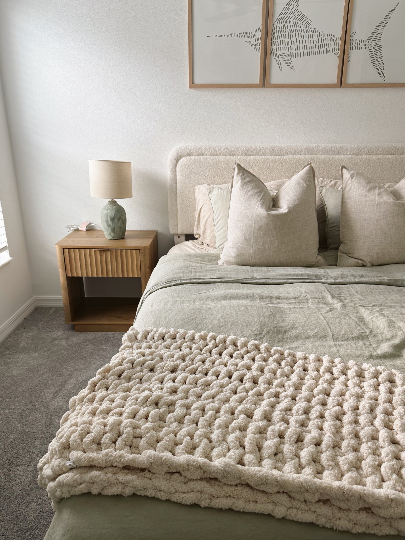 the coziest knit blanket 

#LTKHome