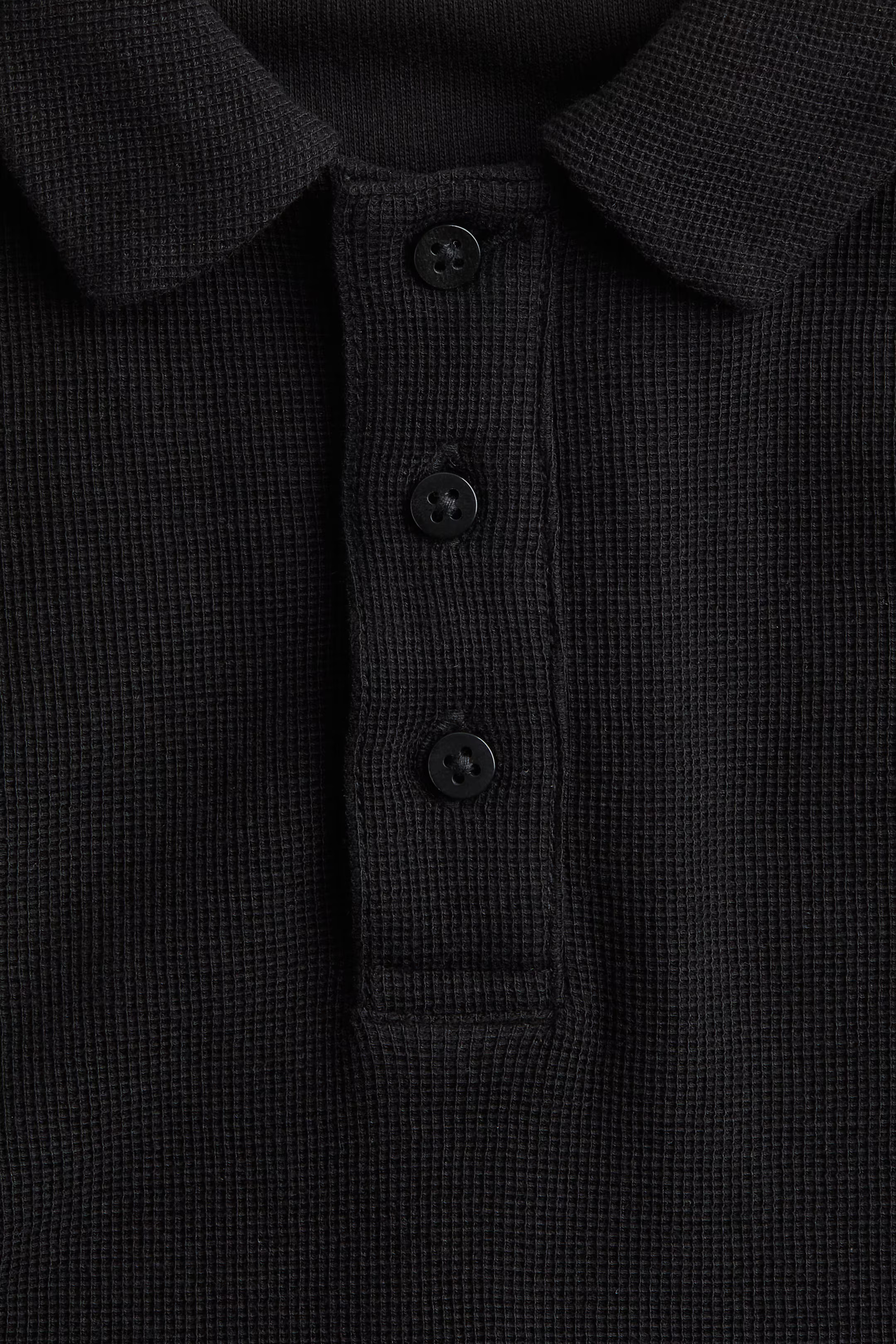 Long-Sleeved Polo Shirt - Black - Kids | H&M US | H&M (US + CA)