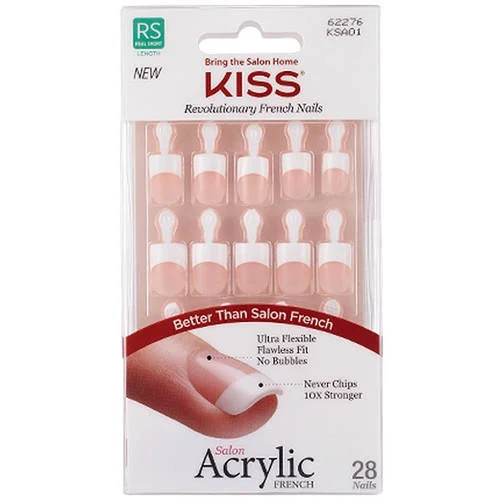 Kiss Salon Acrylic French Nails - Halo Effect | Walmart (US)