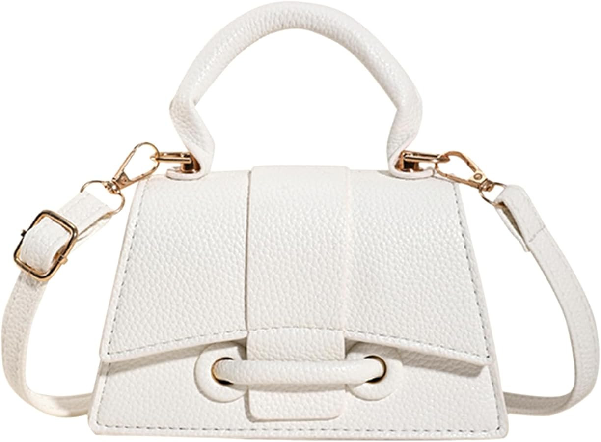 Ayliss Mini Crossbody Handbag Women's Purse Clutch Cute Mini Trendy Bag Top Handle PU Leather Sho... | Amazon (US)