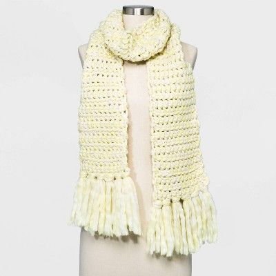 Women's Hand Knit Scarf - Universal Thread™ One Size | Target