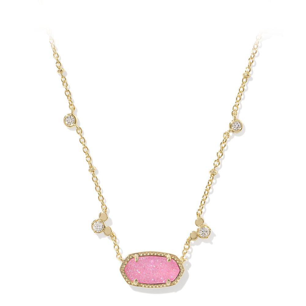 Mickey Mouse Elisa Necklace by Kendra Scott – Pink | Disney Store | Disney Store