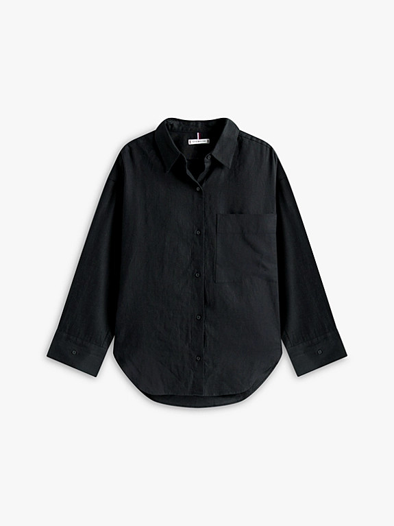 Oversized Fit Linen Shirt | Tommy Hilfiger UK