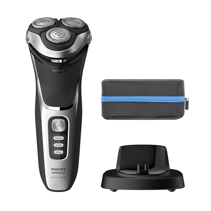 Shaver 3800, Rechargeable Wet & Dry Shaver with Pop-up Trimmer, Charging Stand and Storage Pouch,... | Amazon (US)