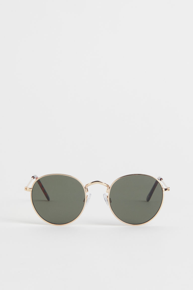 H & M - Round sunglasses - Gold | H&M (UK, MY, IN, SG, PH, TW, HK)