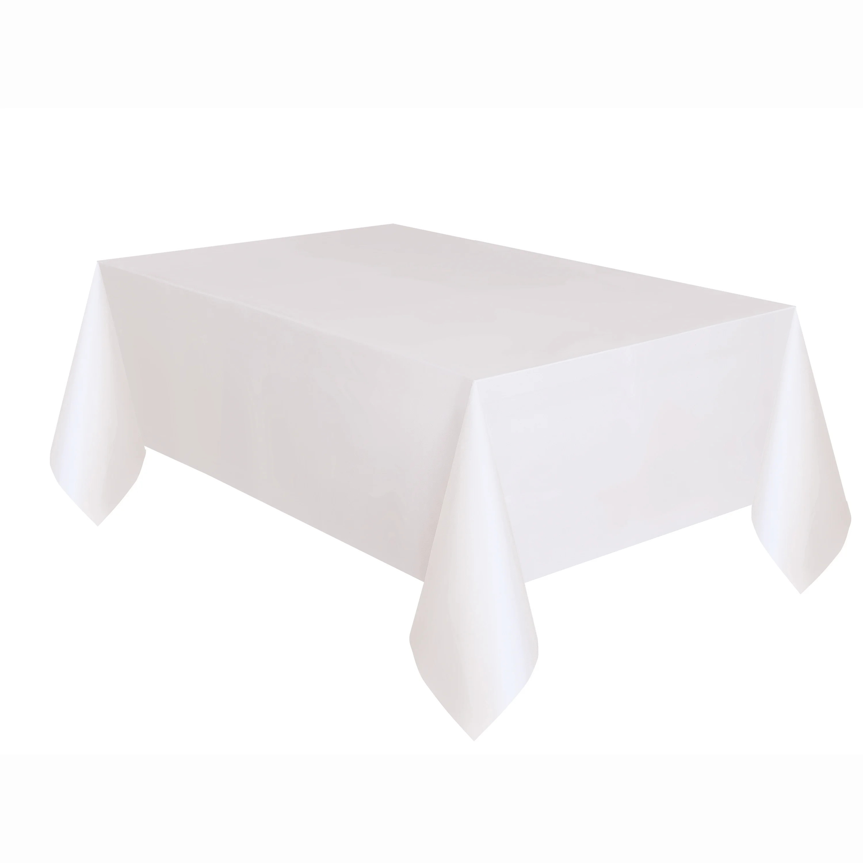 Rectangular 54" x 108" White Plastic Table Cover, by Way To Celebrate | Walmart (US)
