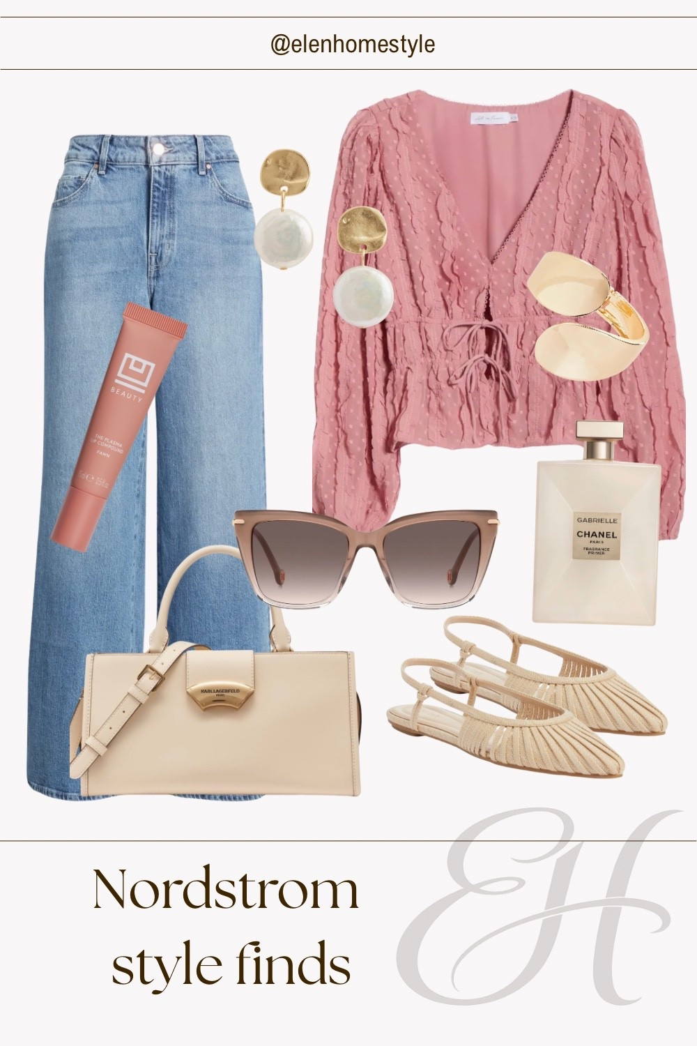 Spring favorites inspired by Nordstrom 🌸
Wide-leg denim, soft pink tops, fresh fragrance, chic sunnies, pearl & gold accents, neutral bags and easy flats for the perfect spring look.

#LTKgrwm #LTKootd #LTKSeasonal