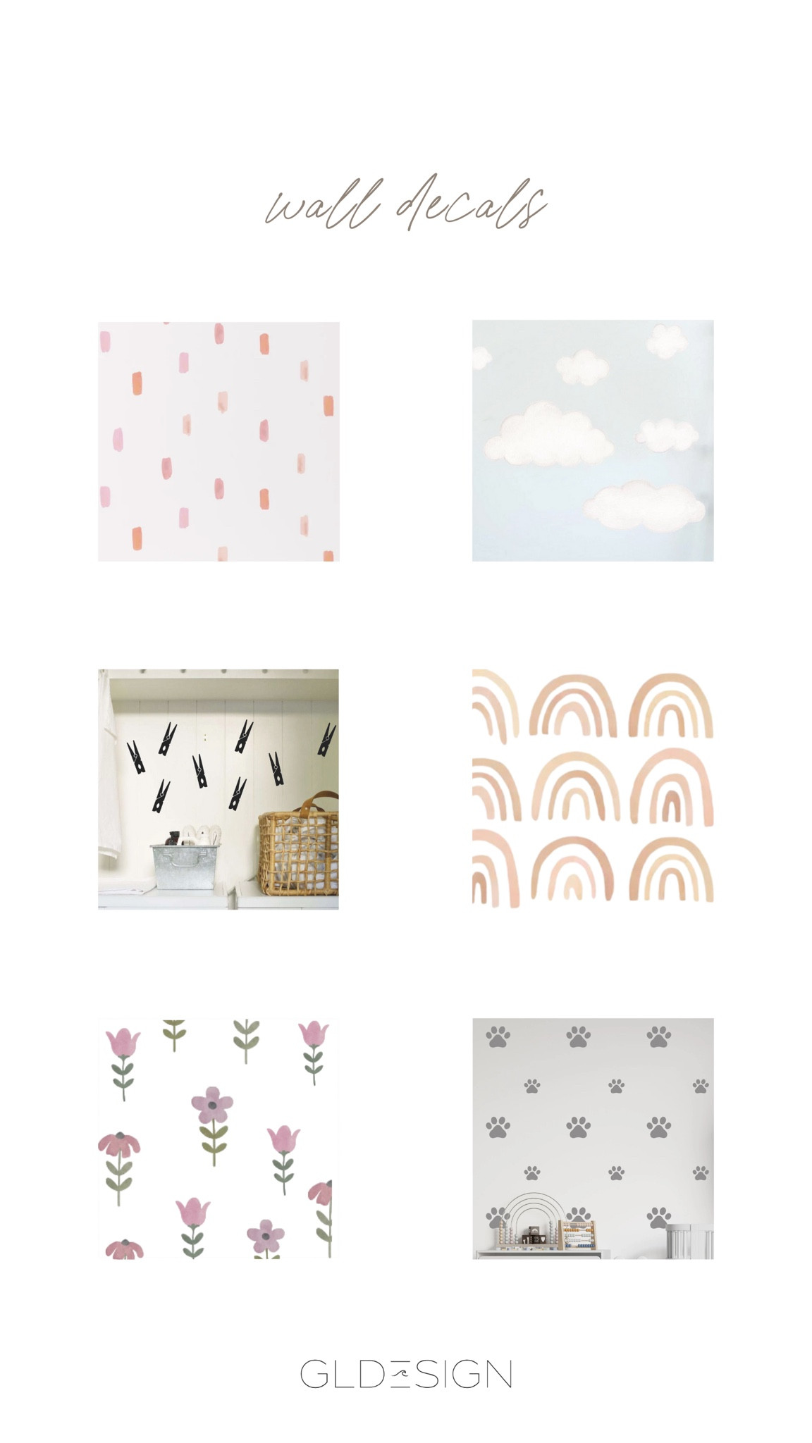 GLDESIGN Wall Decals Picks
#GLDESIGN #LTKWalls #LTKWallpaper #LTKKidsRooms #LTKDecor #LTKEtsy

#LTKBaby #LTKHome #LTKKids