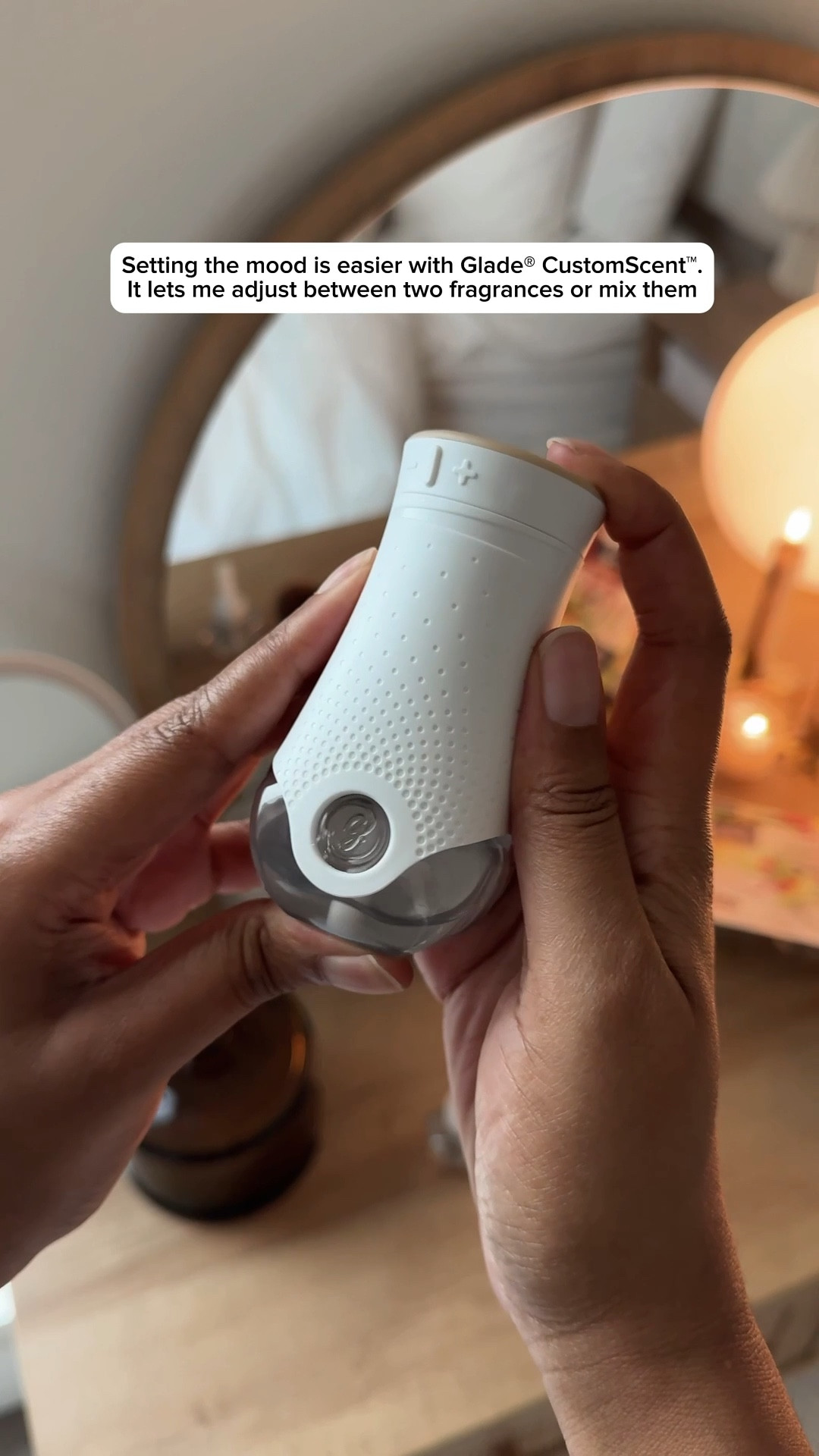 #ad Me time, from day to night 🤍
 Lately, I’ve been more intentional about my self-care routine and how my space feels throughout the day. Small changes—like adjusting my home fragrance—have made such a difference.

I love that @Glade CustomScent™ lets me control the balance of two scents with a dial, so my home can feel fresh and energizing in the morning and calm and cozy at night.
What does me-time look like for you? // #gladepartner 
#Targetpartner #makeityourown
#customscent #Target @Target

@shop.ltk #liketkit 

#LTKselfcare #LTKHome