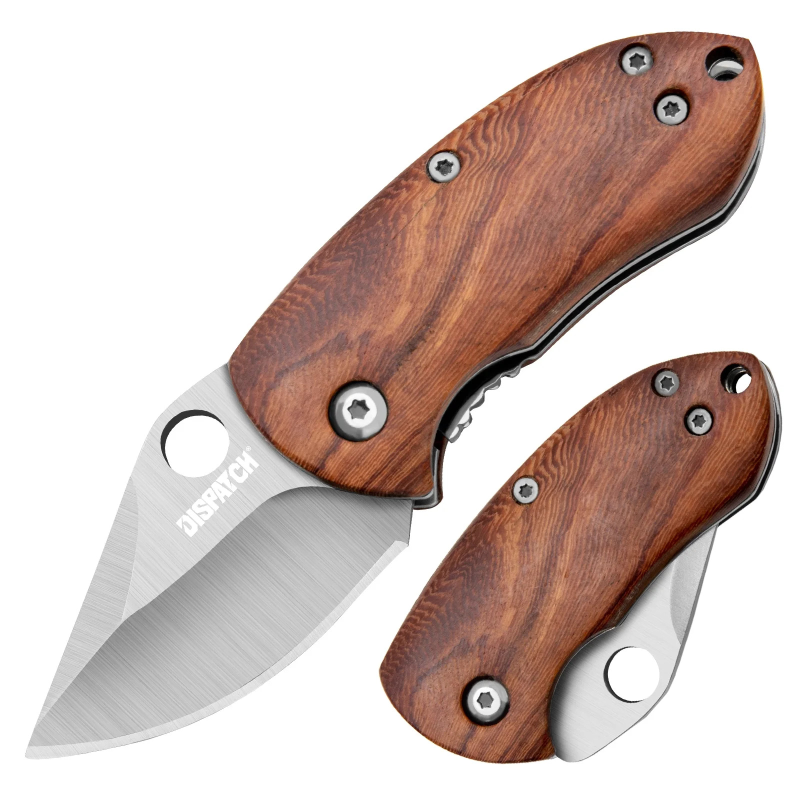 Dispatch 1.93 inch Blade Length Mini Folding Knife  Pocket Knives Wooden Handle Stainless Steel M... | Walmart (US)