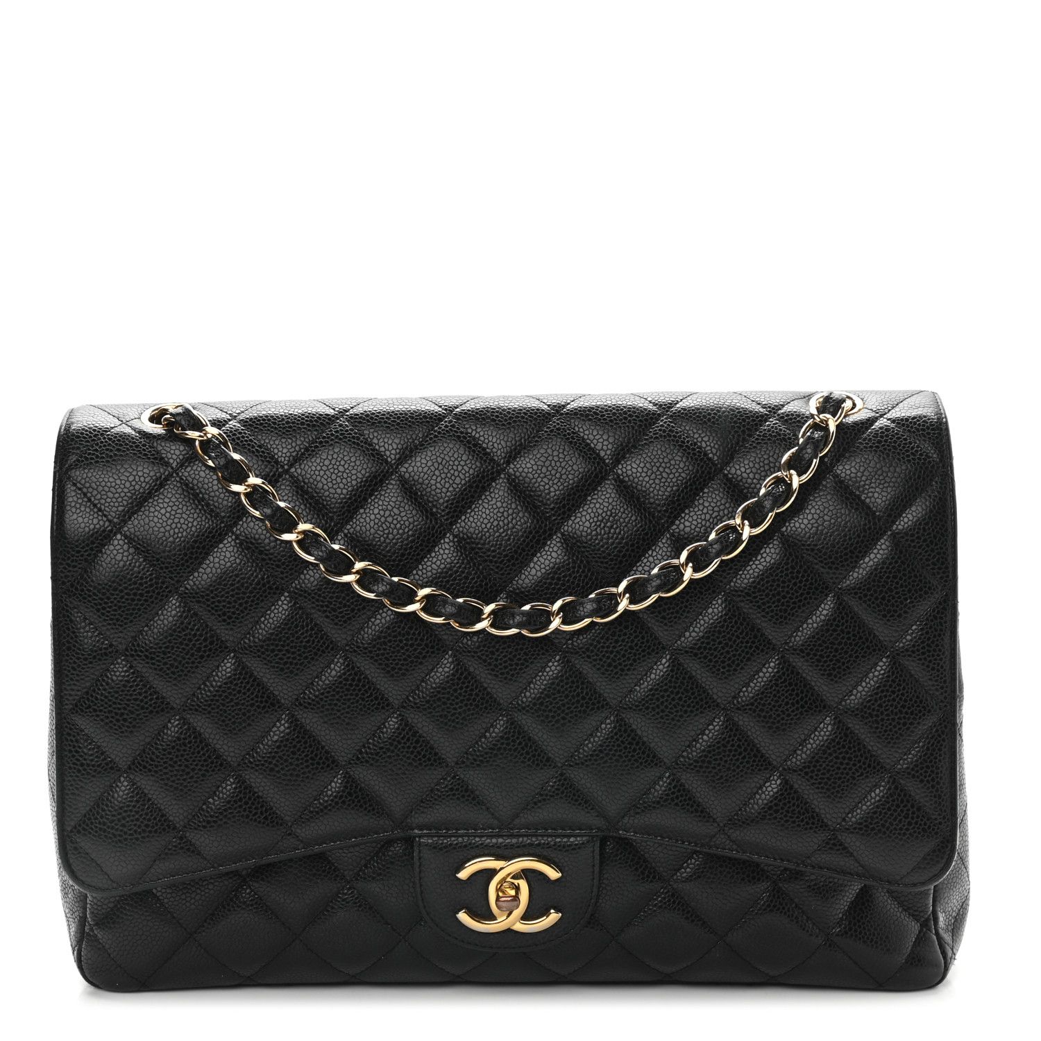 CHANEL

Caviar Quilted Maxi Double Flap Black | Fashionphile