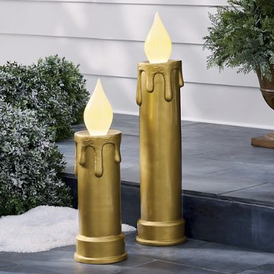 Pre-lit Porch Candle | Grandin Road | Grandin Road