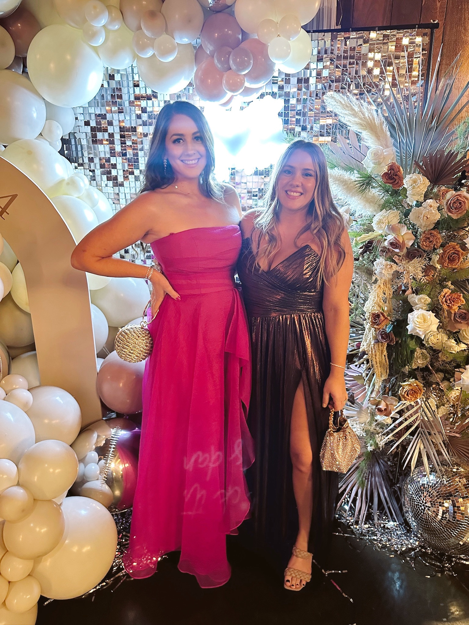 Charity gala black tie fit! Got so many compliments on this dress and bag, also linking other products I used to get ready & accessorize with 💃🏻🪩 Pink dress is true to size, my friend’s brown dress runs a size small!

#LTKGala #LTKitbag #LTKparties