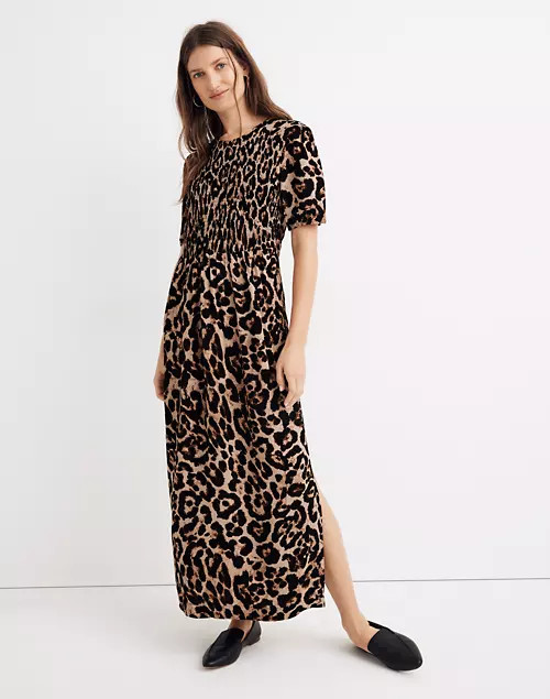 Baum Und Pferdgarten Adamaris Midi Dress in Leopard Print | Madewell