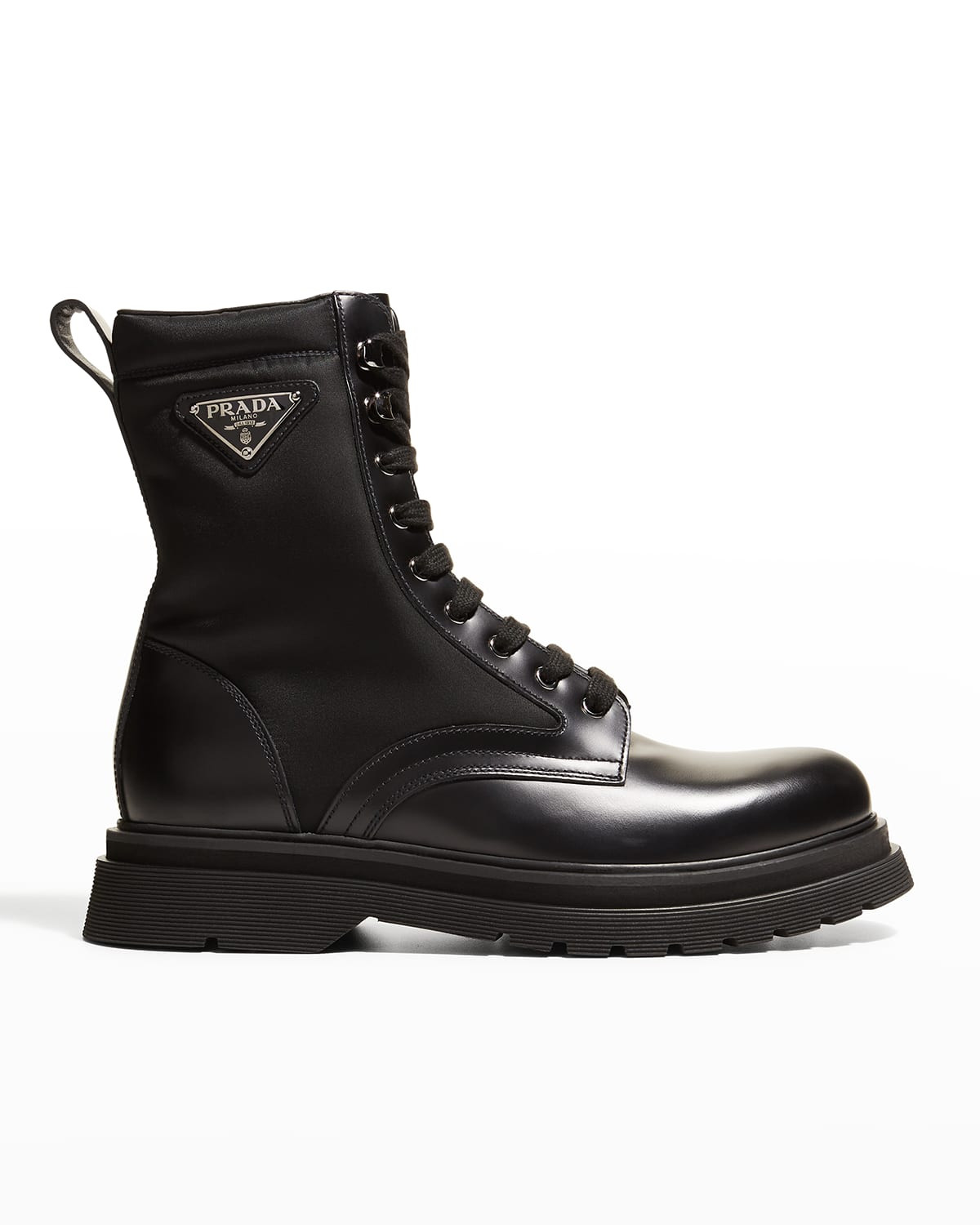 Men's Re-Nylon & Leather Combat Boots | Neiman Marcus