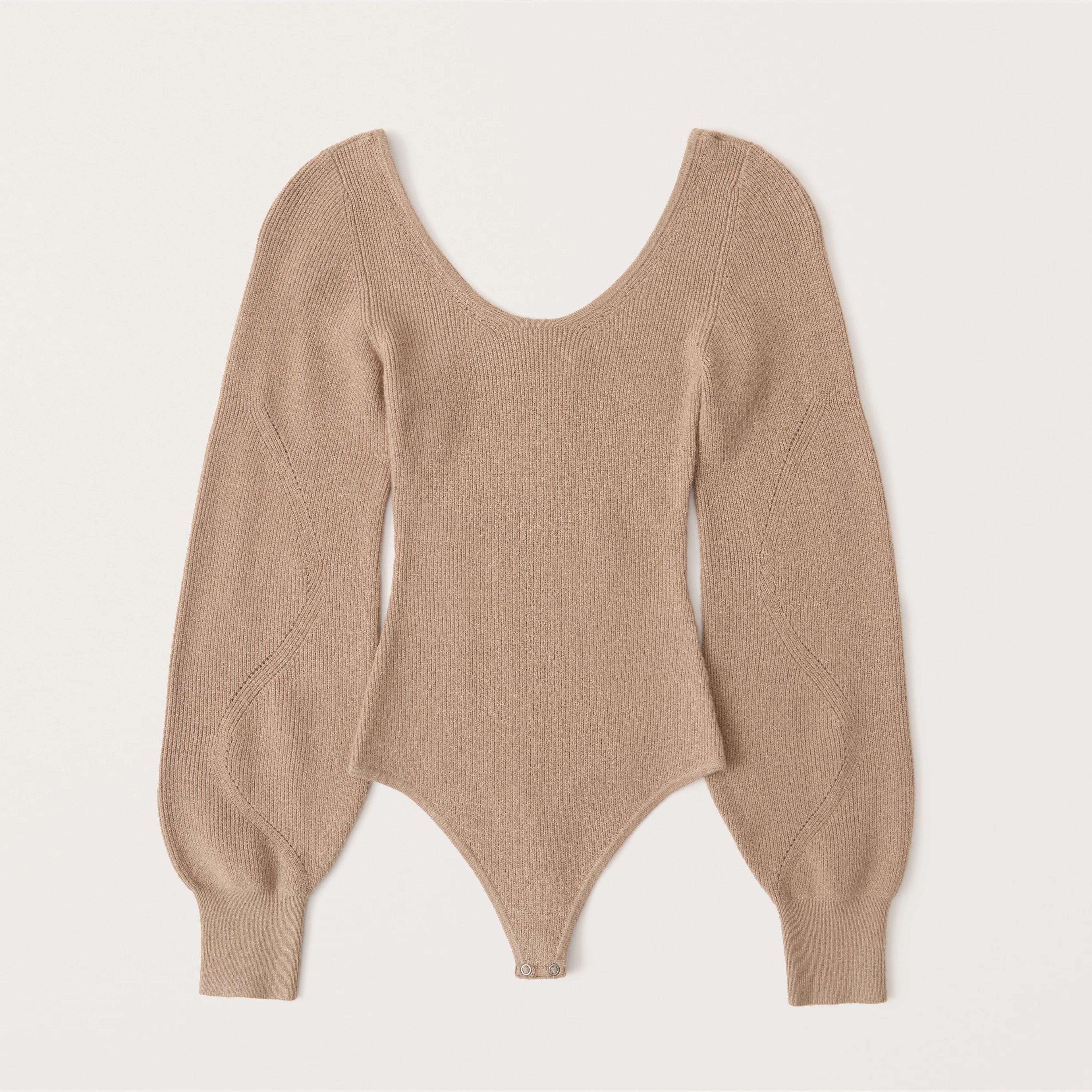 Scoopneck Knit Bodysuit | Abercrombie & Fitch (US)