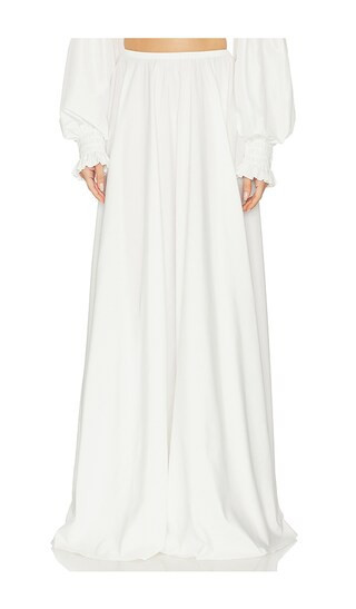Norma Kamali Flared Skirt To Floor in White. - size L | Revolve Clothing (Global)