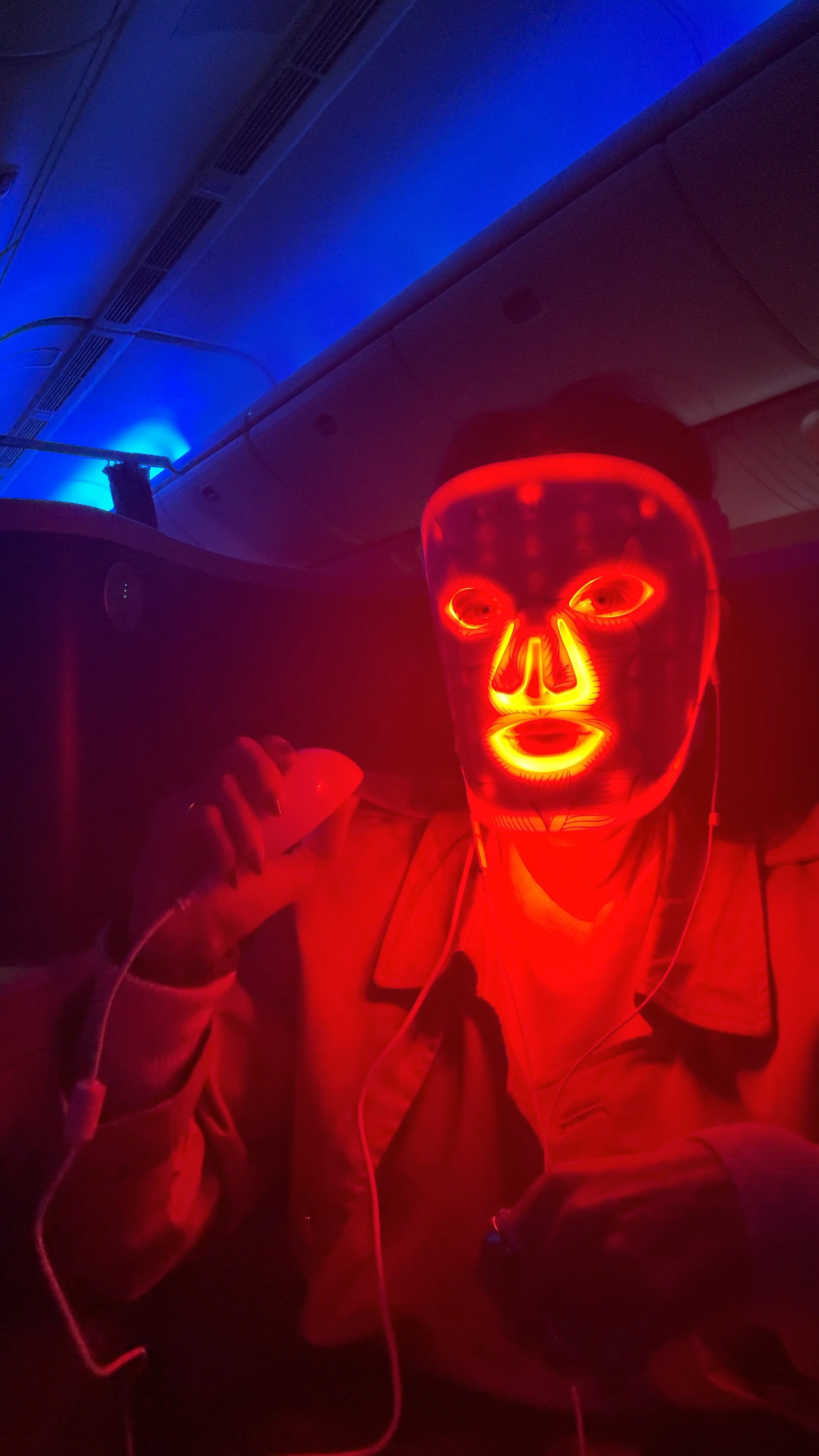 Not sure why everyone on the plane thought I was weird… it’s called multitasking, people—red light therapy waits for no one! 😎✈️

#LTKBeauty
