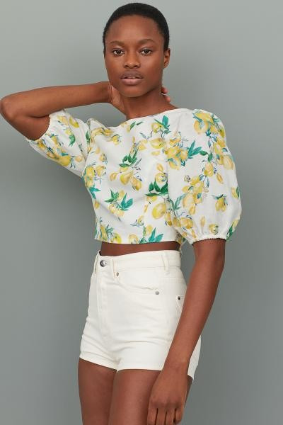 Bluse aus Leinenmischung | H&M (DE, AT, CH, NL, FI)