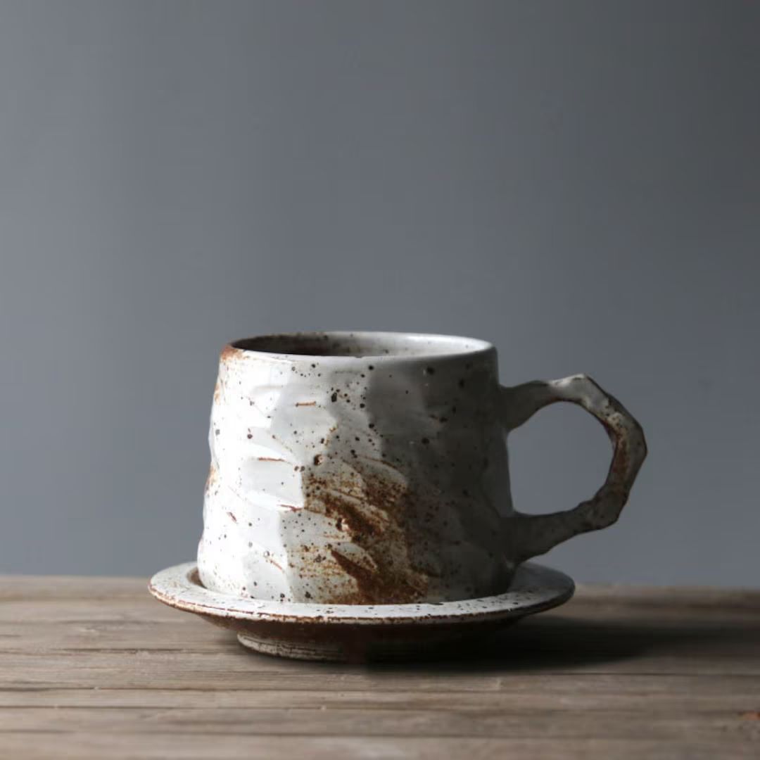 Minimalist Stoneware Coffee mug, Japanese Handmade Ceramic Mug, Gift for Her, Gift for Him, Cute ... | Etsy (CAD)