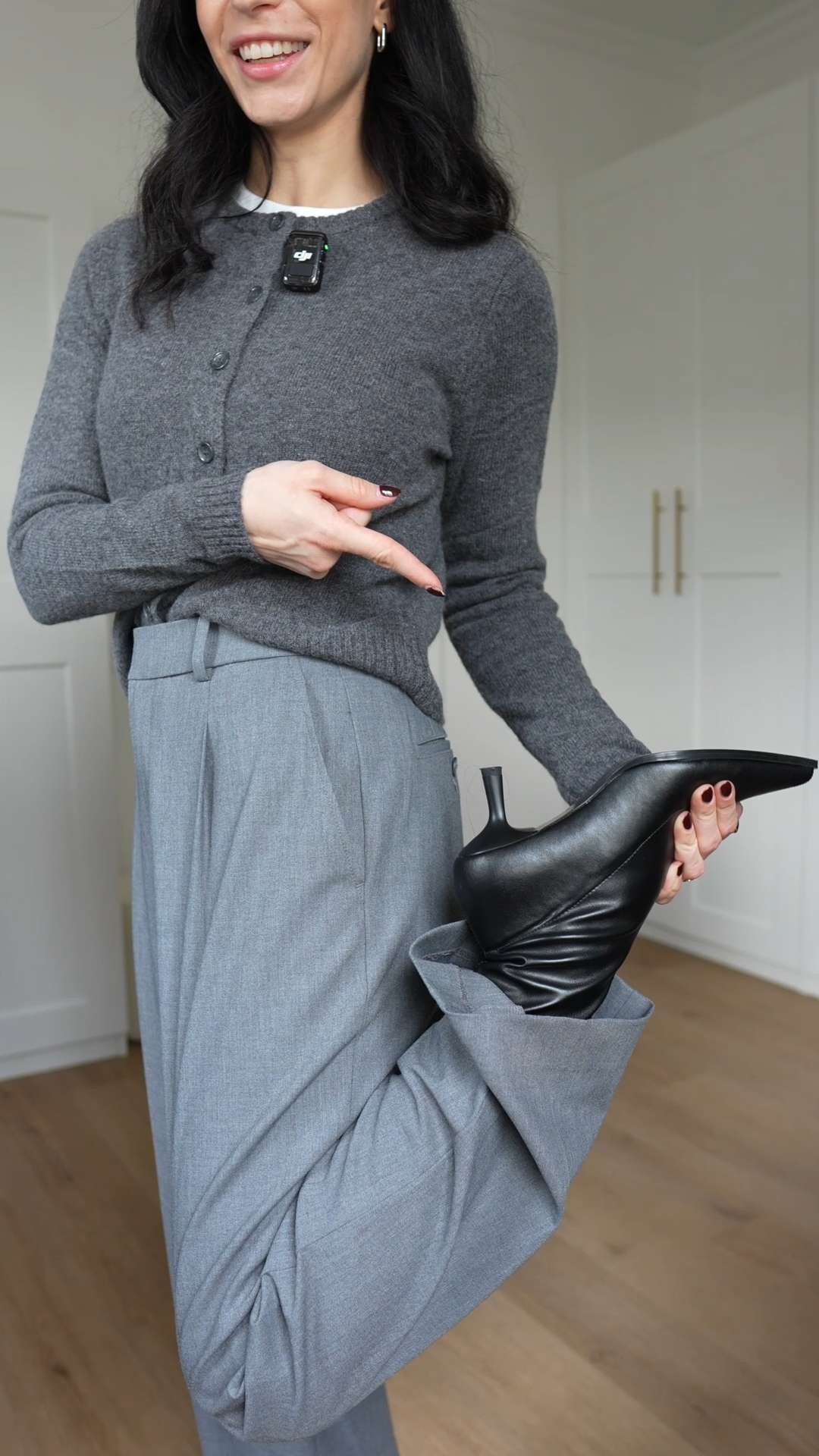 Outfit grigio, pantaloni sartoriali, cardigan lana, trench lungo 

 #LTKitalia #LTKeurope #LTKwinter