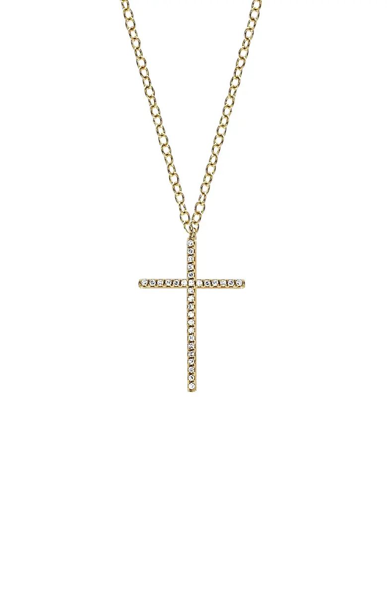 EF Collection Diamond Cross Pendant Necklace | Nordstrom | Nordstrom