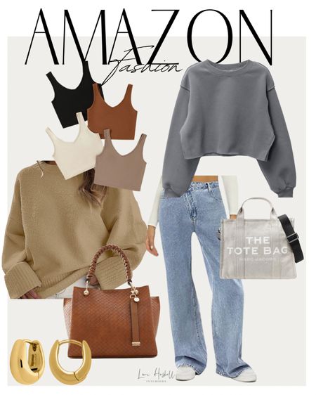 Amazon fashion finds! 

Jeans | pants | sweater | crop | earrings | tote | purse | bag | neutral | tank | brown | taupe | amazon finds 

#LTKbeauty #LTKstyletip #LTKFind