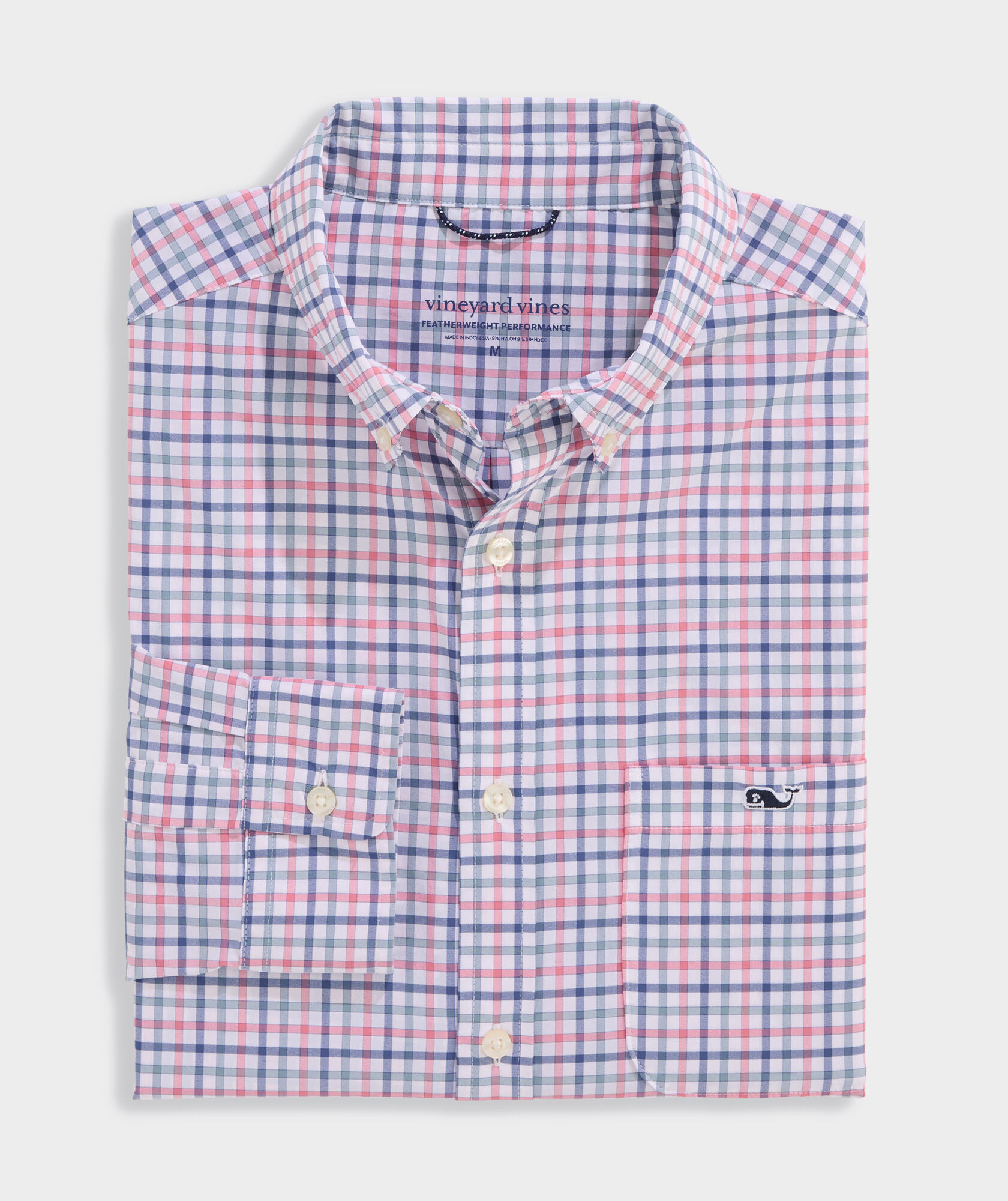 Forepeak Tattersall Featherweight Performance Shirt | vineyard vines
