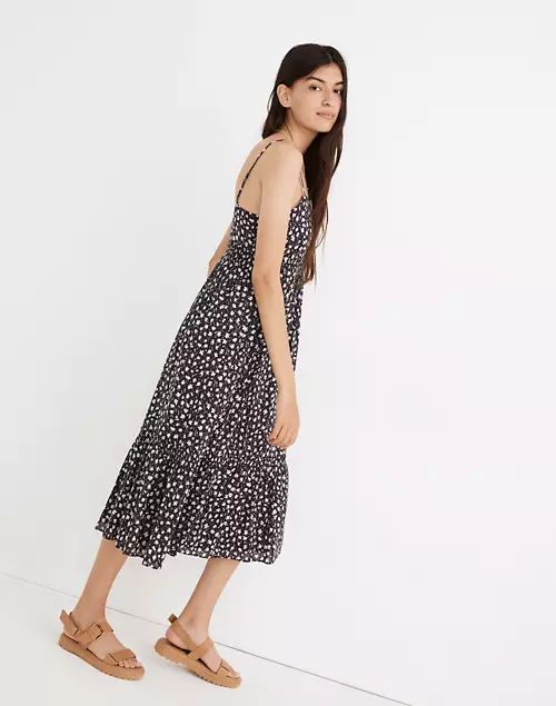 Cami Smock-Waist Tiered Midi Dress in Sweet Floral | Madewell