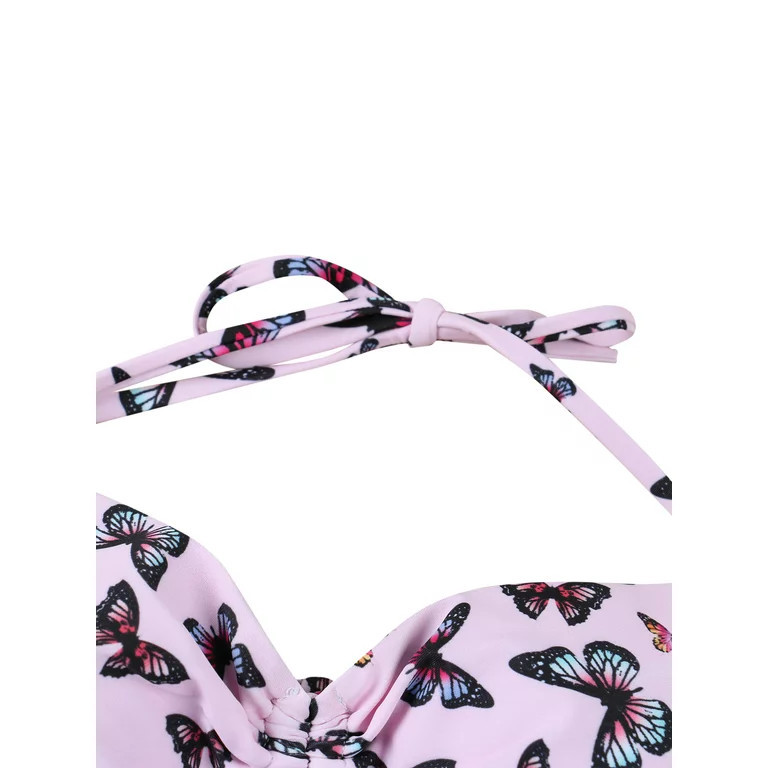 Eyicmarn Women's Sexy Butterfly Printing Bikini, Sleeveless Halter Tops Briefs Swimsuit, Classic ... | Walmart (US)