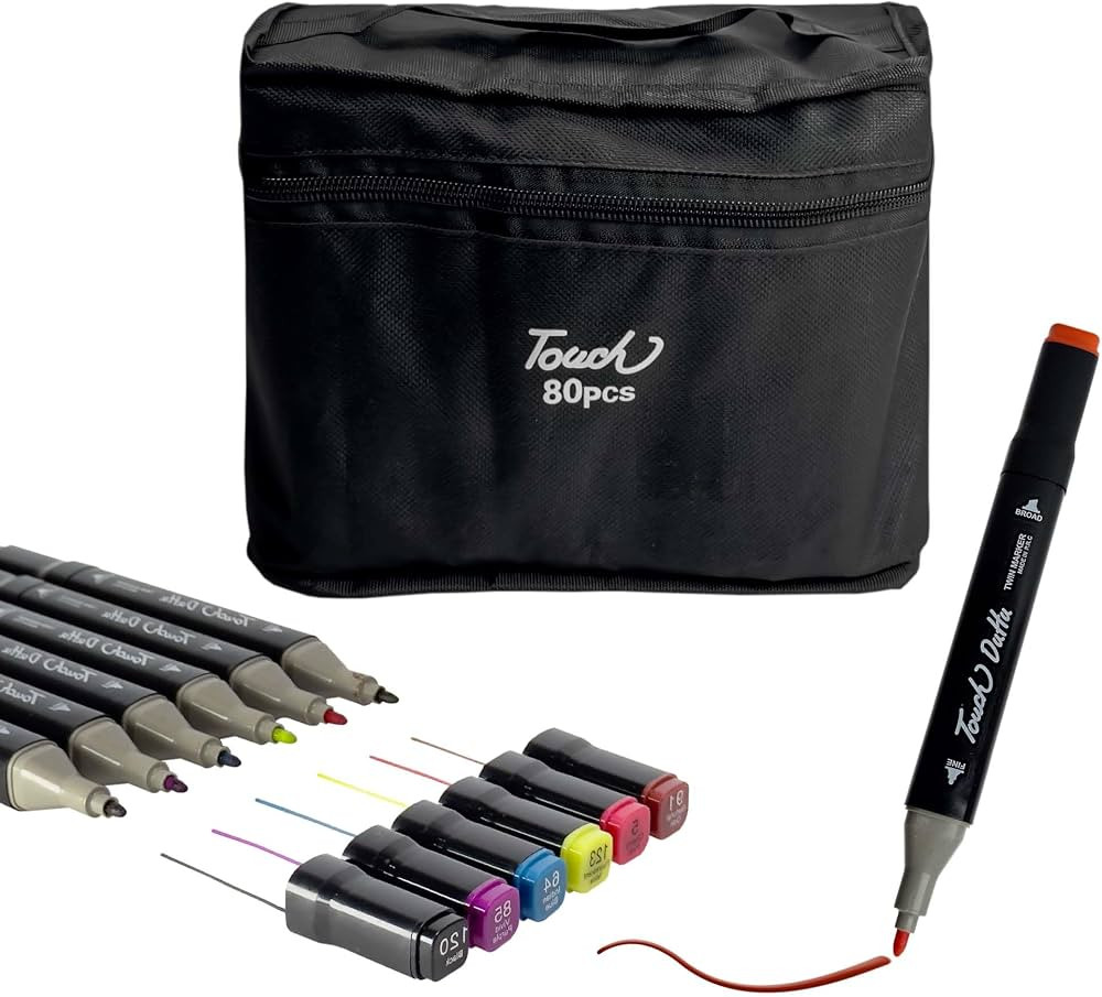 Alcohol Markers, Coloring Markers with Dual Tips for Writing, Sketching, Alcohol Based Marker wit... | Amazon (US)