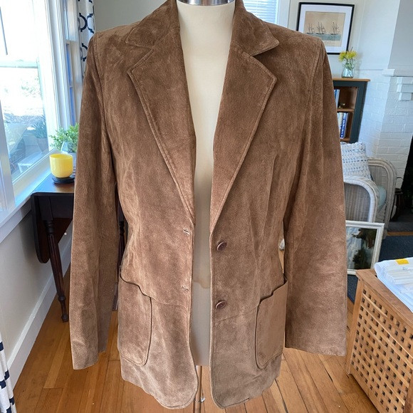 Lord & Taylor Suede Leather Jacket/Blazer | Poshmark