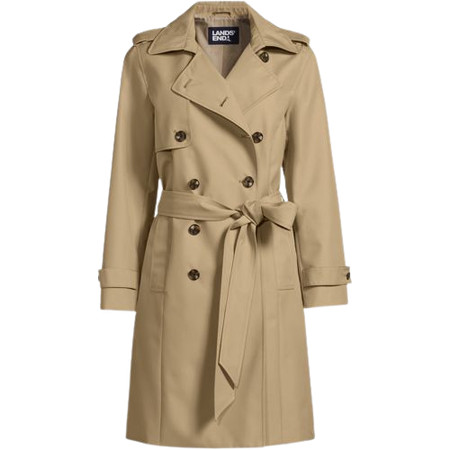 Women's Petite Classic Trench Coat | Lands' End (US)