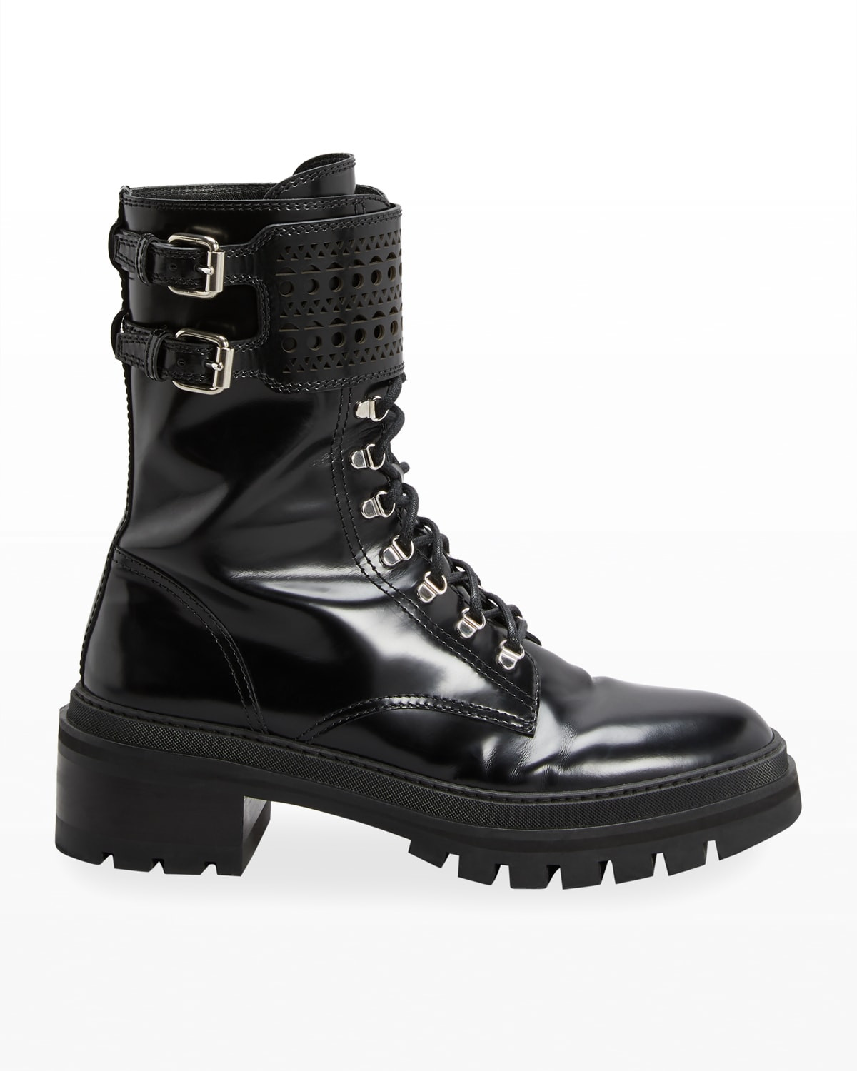Calfskin Lug-Sole Hiking Boots | Neiman Marcus
