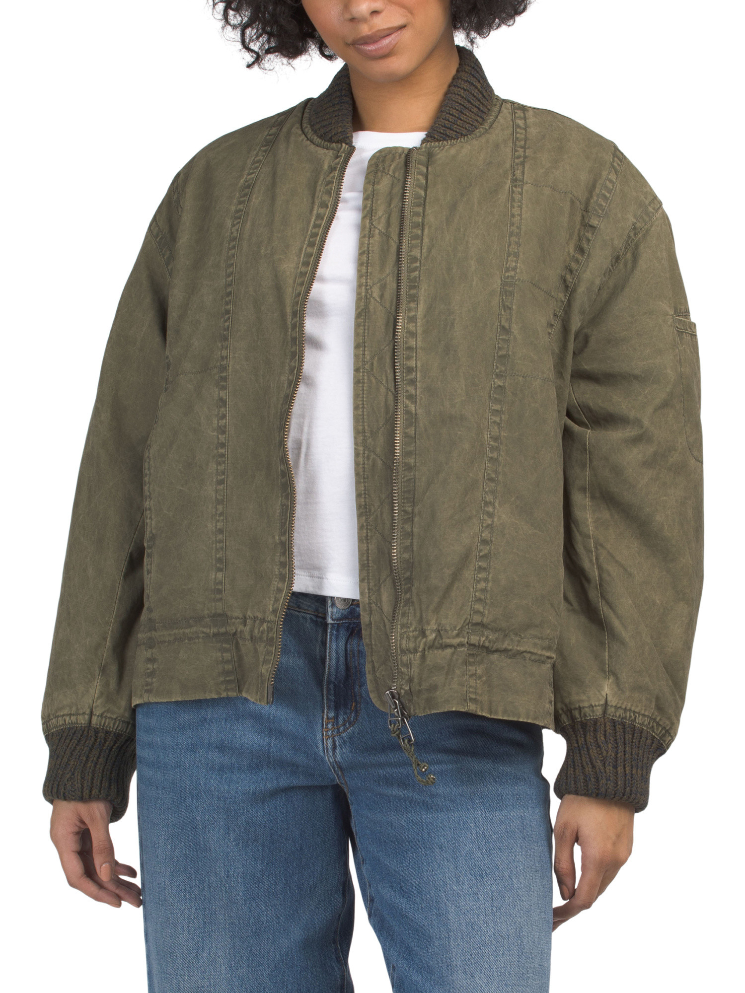 Jax Washed Bomber Jacket | Midweight Jackets | Marshalls | Marshalls