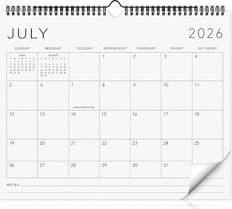 Beautiful 2026 Wall Calendar - Runs from January 2026 until July 2027 | Large 14.5" X 11.5" Offic... | Amazon (US)