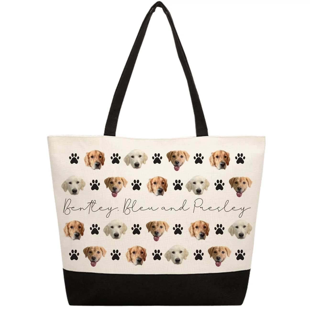 Personalized Pet Pattern Tote Bag | Type League Press