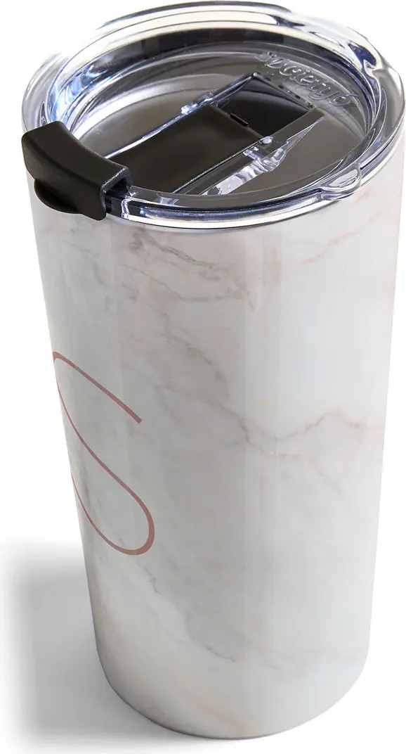Deny Designs Marbled Monogram Travel Mug | Nordstrom | Nordstrom