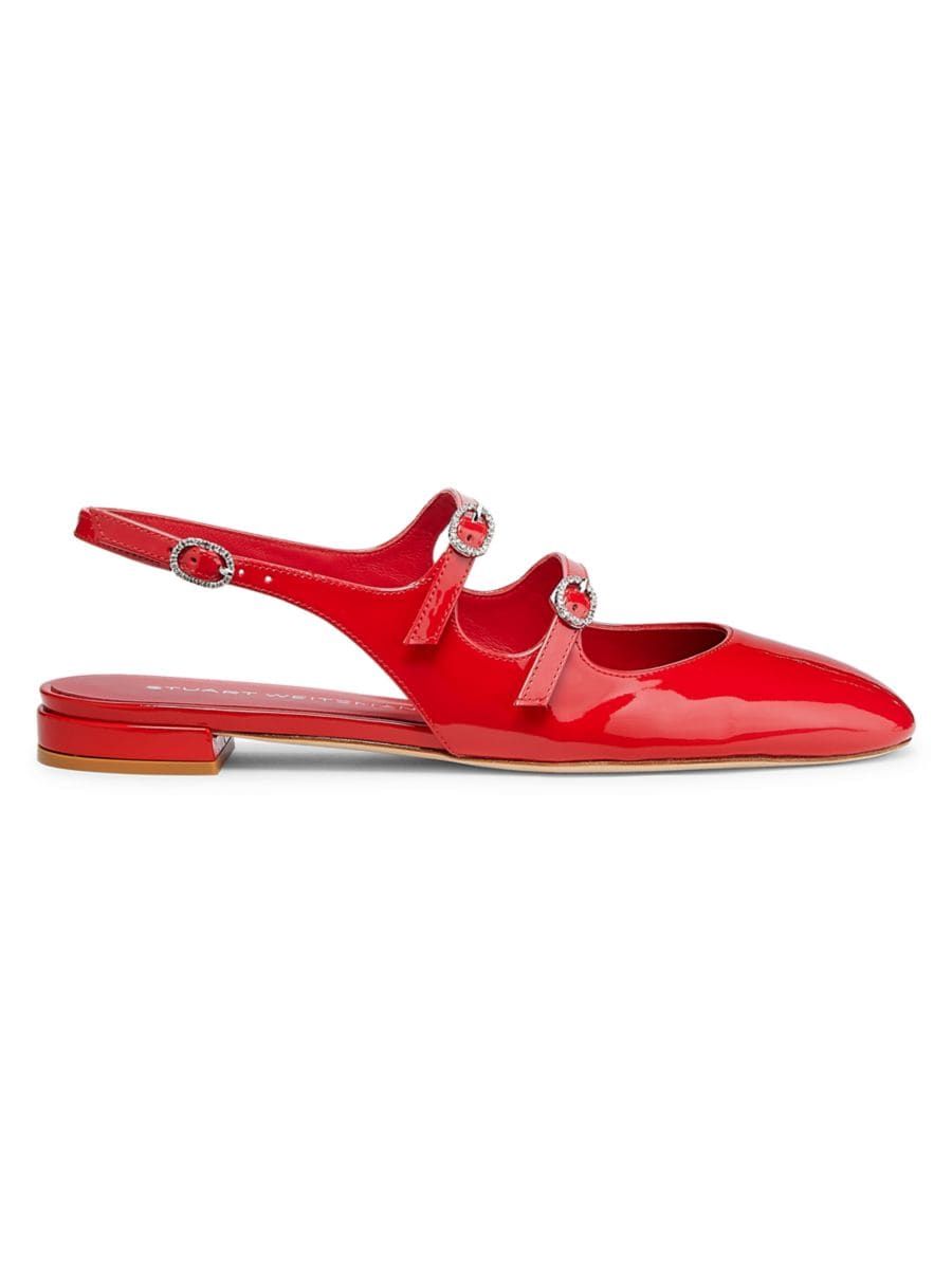Clarice Patent Leather Slingback Flats | Saks Fifth Avenue