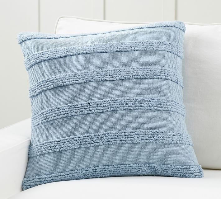 Damia Handwoven Textured Pillow Cover | Pottery Barn (US)