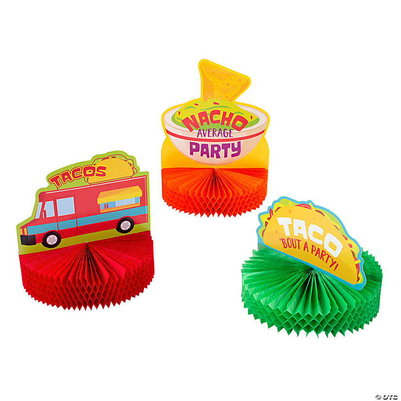 Taco Centerpieces - 3 Pc. | Oriental Trading Company