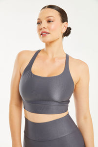 Hi-Shine Cross Tank Carbon | Booty by Brabants