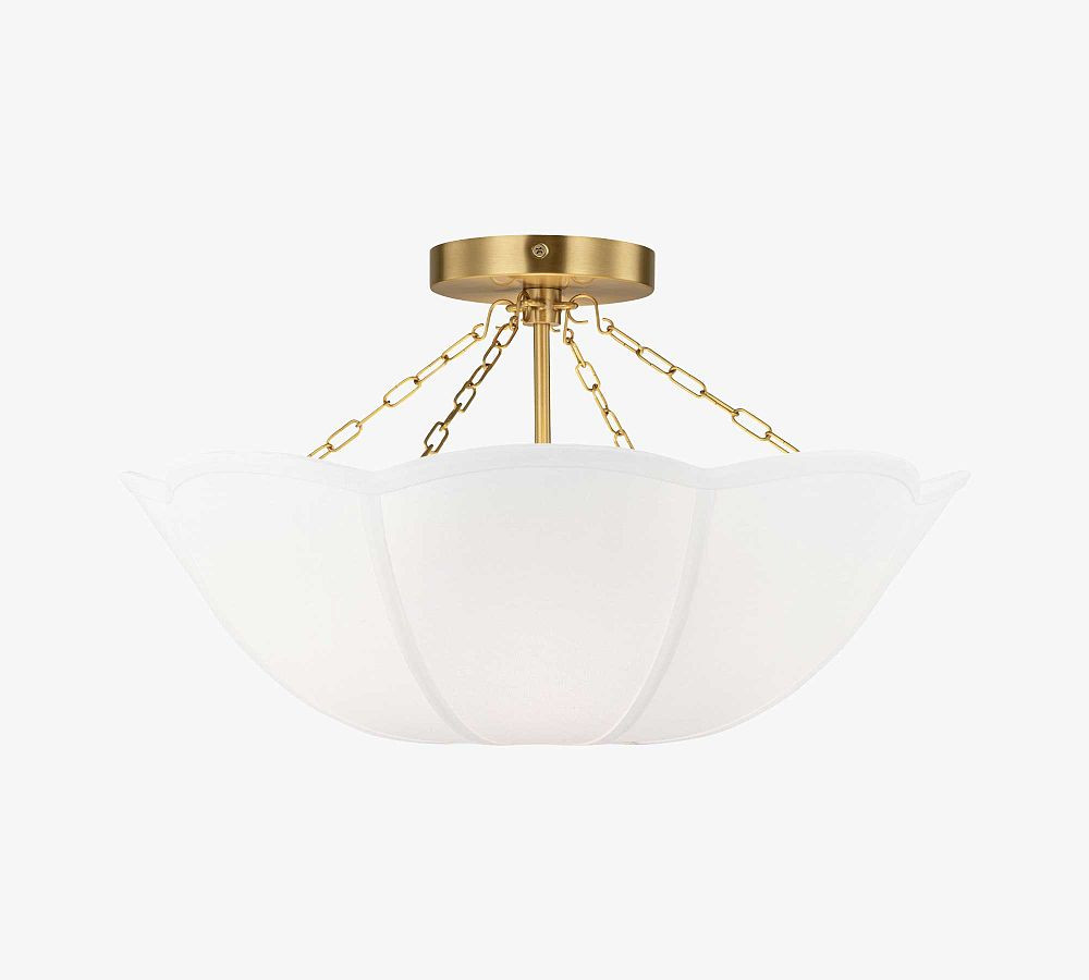 Rosy Round Flush Mount (19") | Pottery Barn (US)