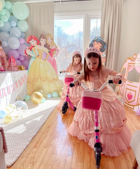 Princess party decor and the best scooters ever! 

#LTKfamily #LTKparties #LTKkids