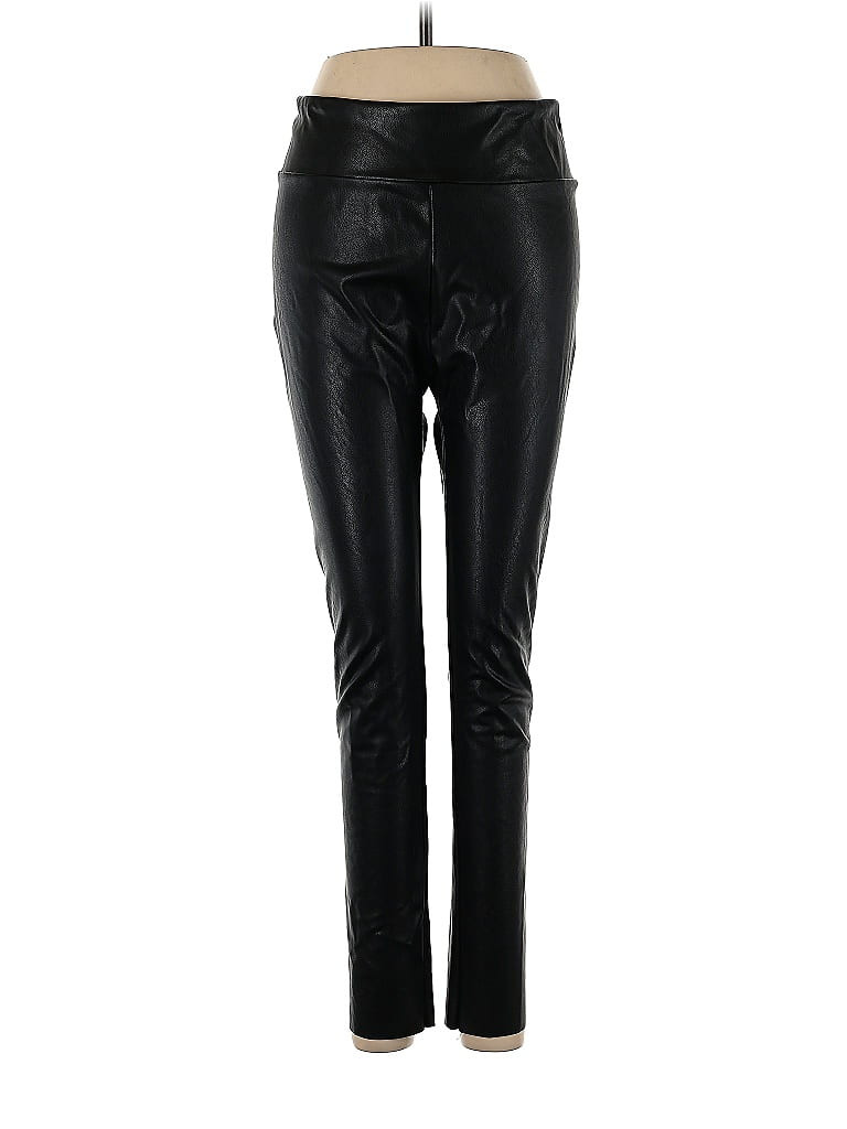 Splendid Faux Leather Pants - Low Rise: Black Bottoms - Size Medium | ThredUp