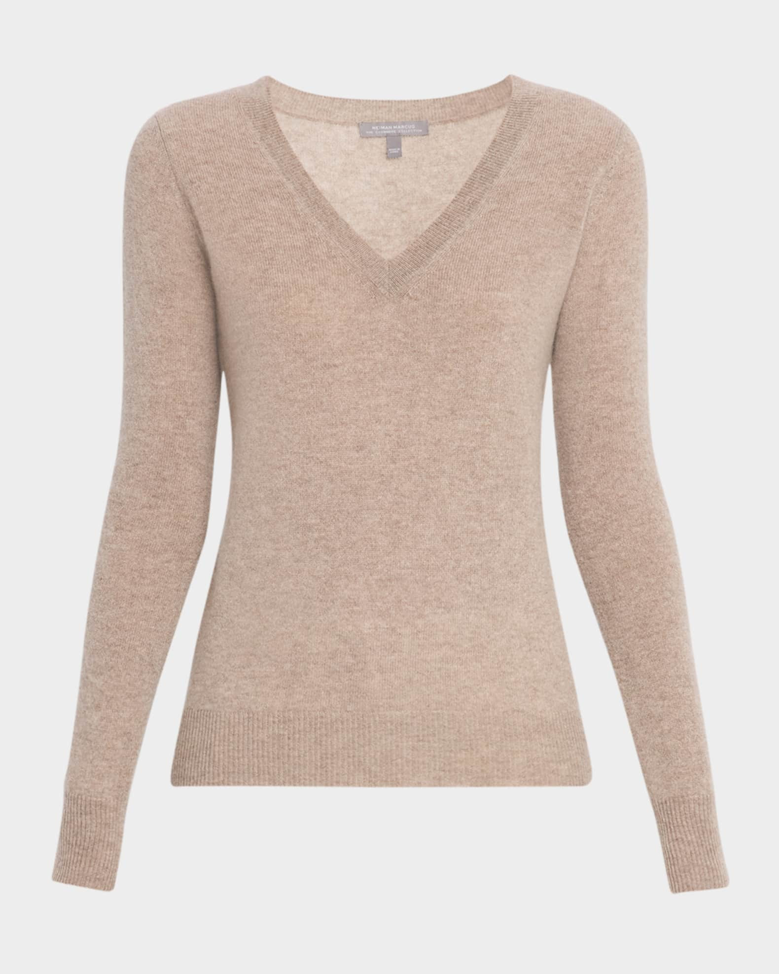 Cashmere Classic V-Neck Sweater | Neiman Marcus