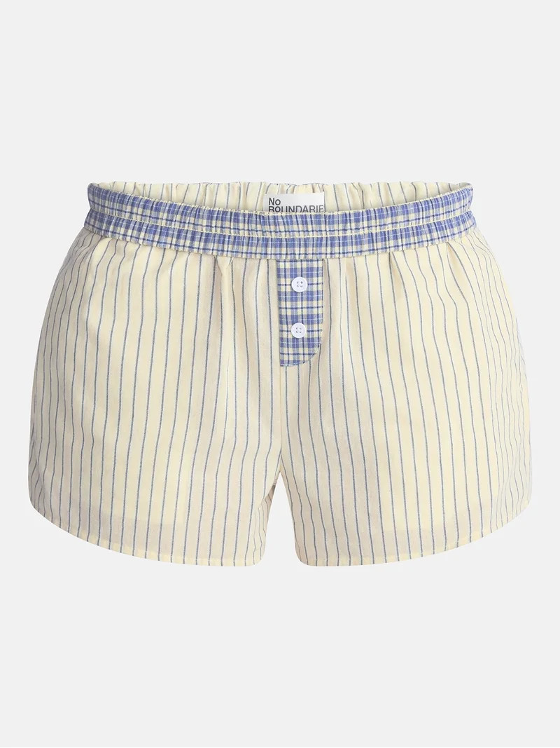No Boundaries Cotton Boxer Shorts, 3" Inseam, Women's and Women's Plus XXS-4X | Walmart (US)