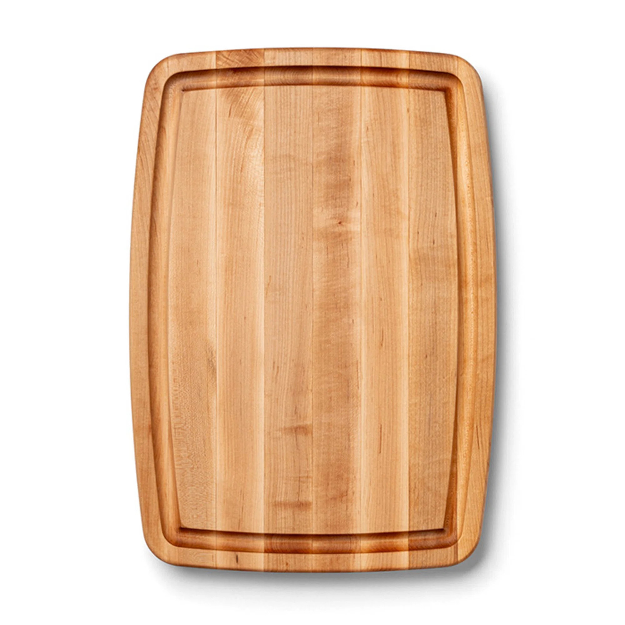 John Boos Chef's 1.5" Edge Grain Reversible Maple Wood Cutting Board with Groove | Wayfair North America