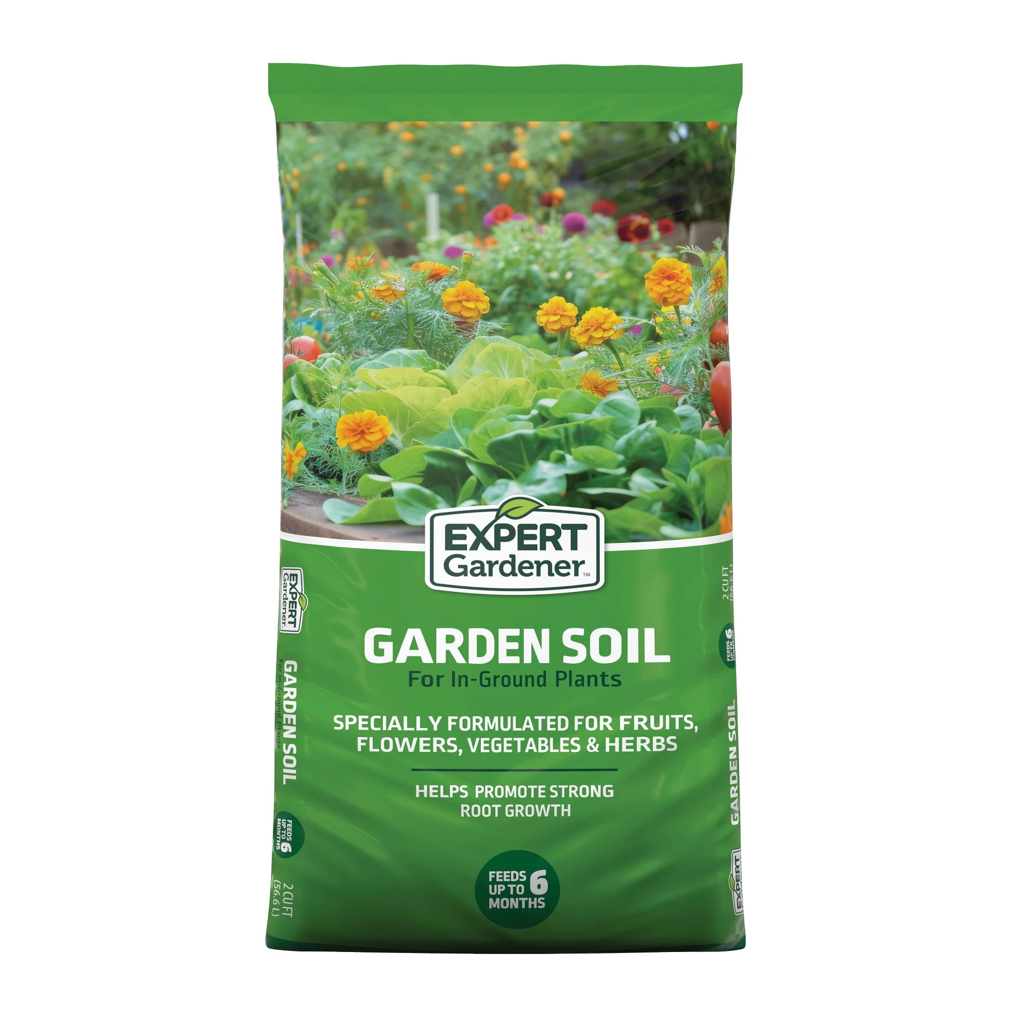 Expert Gardener Garden Soil for In-Ground Plants, 2 cu. ft. - Walmart.com | Walmart (US)